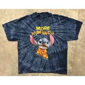 Disney Parks Tomorrowland Lilo & Stitch More Humans Adult XL Tie Dye T-shirt